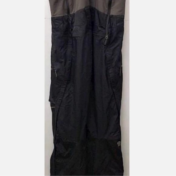 Mountain Hardwear Firefall Bib Men’s Small Snow Ski Pants Overalls Black Gray - Picture 6 of 7